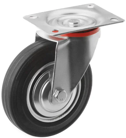 SC 63 - Промышленное колесо 160 мм (площадка, поворотн., черн. рез., роликоподш.)