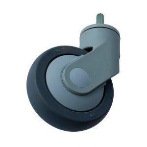 IMtg 42(10) - Аппаратное колесо из термопластичной резины 100 мм (болт 10х25мм, шарикоп,  г/п 80 кг)